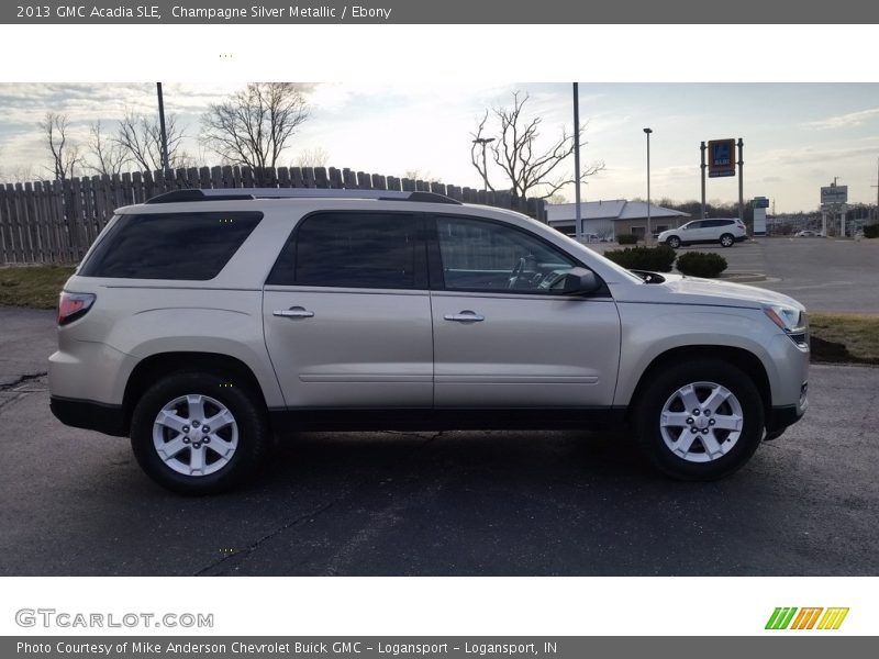 Champagne Silver Metallic / Ebony 2013 GMC Acadia SLE