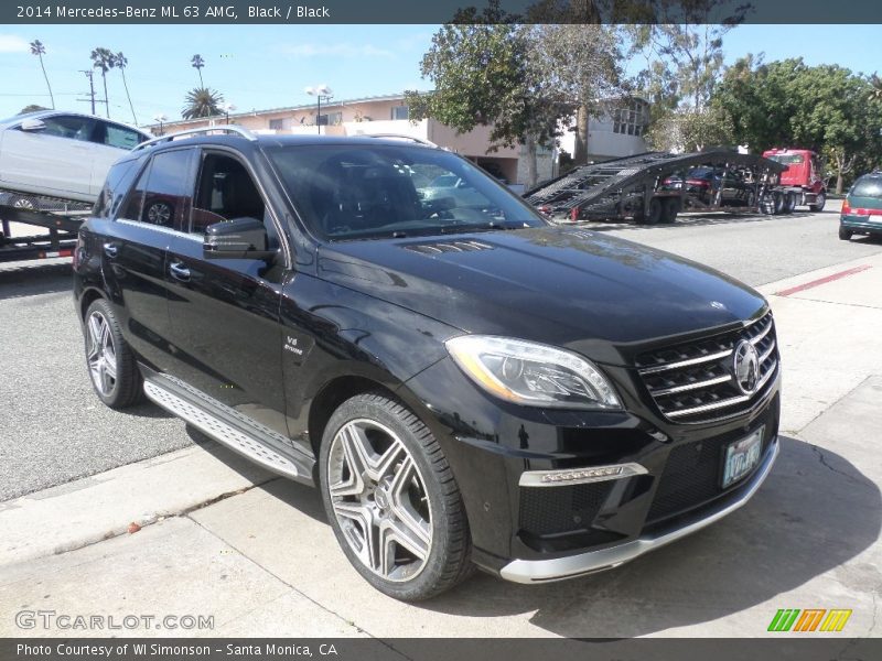 Black / Black 2014 Mercedes-Benz ML 63 AMG