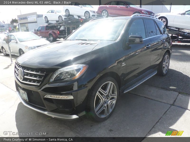 Black / Black 2014 Mercedes-Benz ML 63 AMG