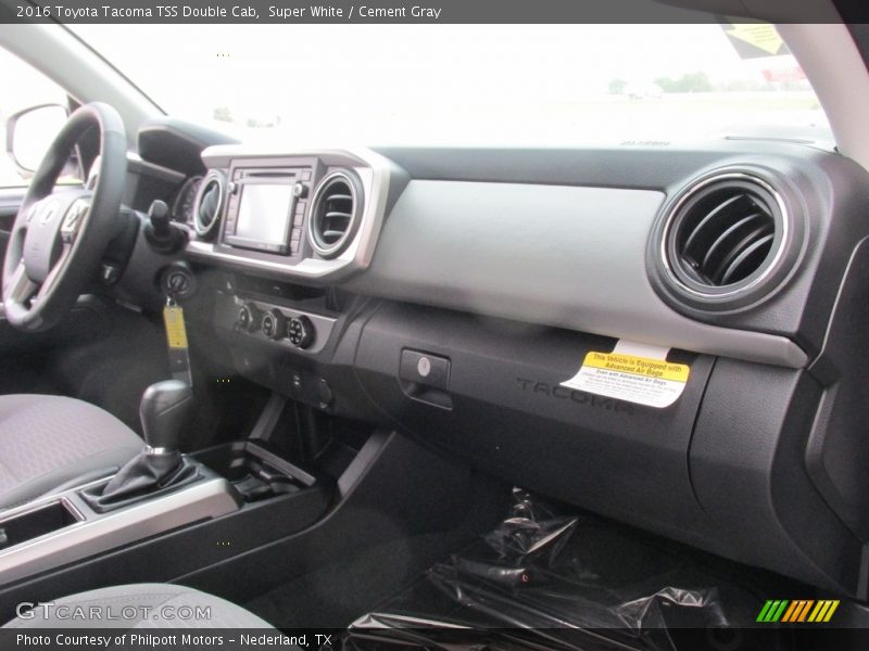 Super White / Cement Gray 2016 Toyota Tacoma TSS Double Cab