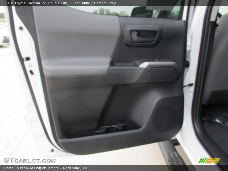 Super White / Cement Gray 2016 Toyota Tacoma TSS Double Cab