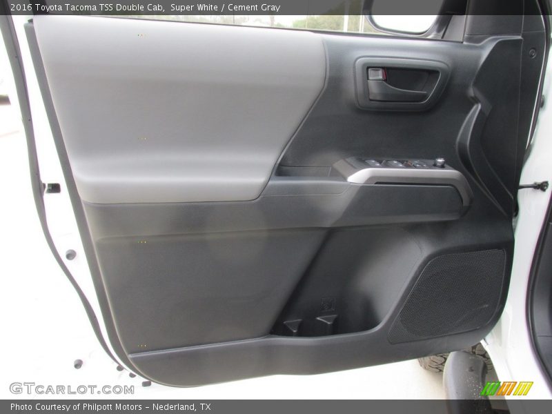 Super White / Cement Gray 2016 Toyota Tacoma TSS Double Cab