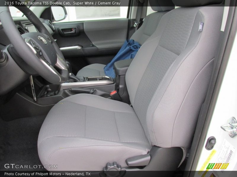 Super White / Cement Gray 2016 Toyota Tacoma TSS Double Cab