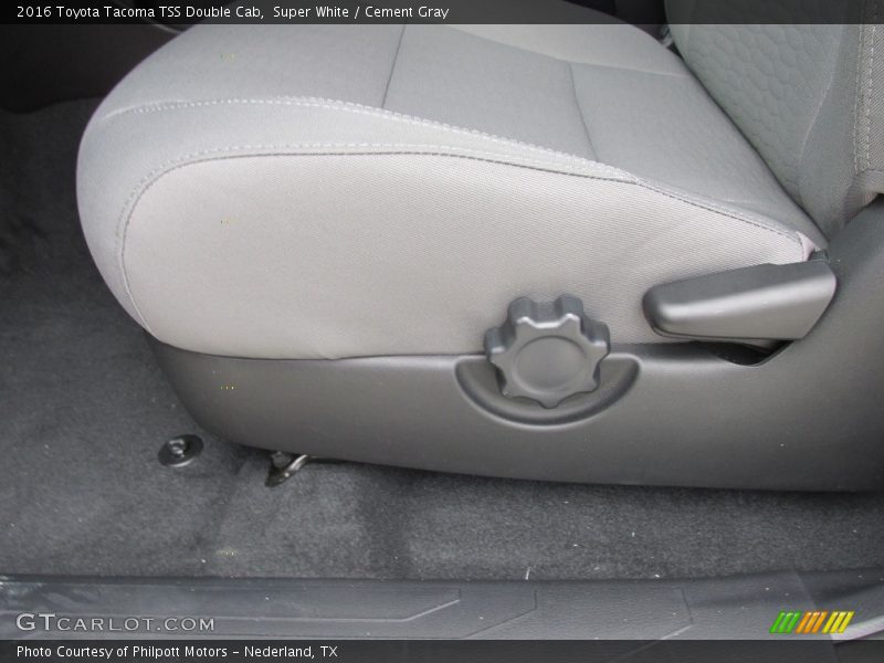 Super White / Cement Gray 2016 Toyota Tacoma TSS Double Cab