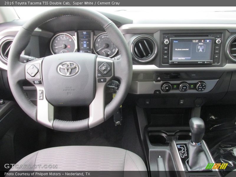 Super White / Cement Gray 2016 Toyota Tacoma TSS Double Cab