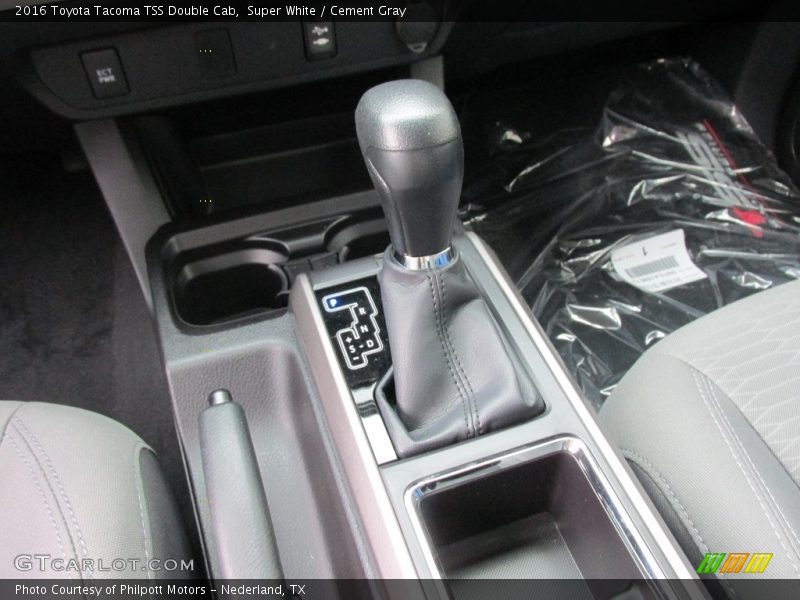 Super White / Cement Gray 2016 Toyota Tacoma TSS Double Cab