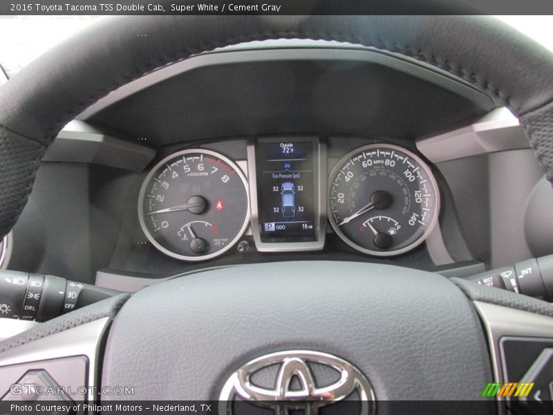 Super White / Cement Gray 2016 Toyota Tacoma TSS Double Cab