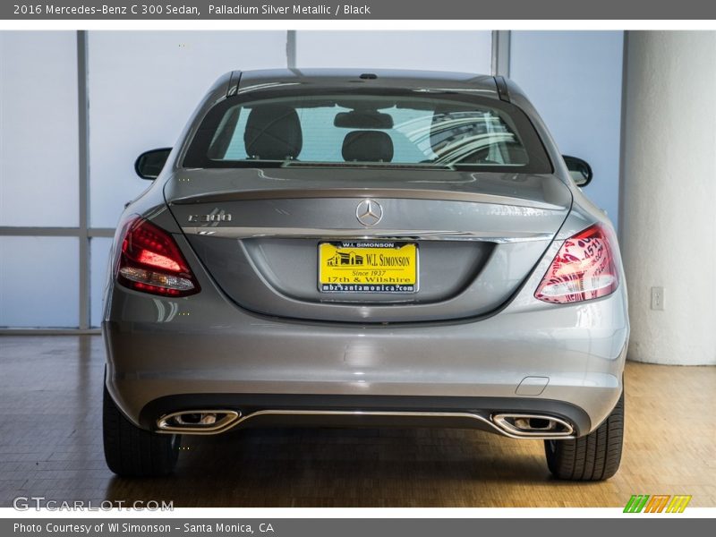 Palladium Silver Metallic / Black 2016 Mercedes-Benz C 300 Sedan