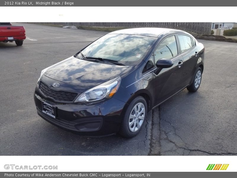 Midnight Black / Beige 2012 Kia Rio LX