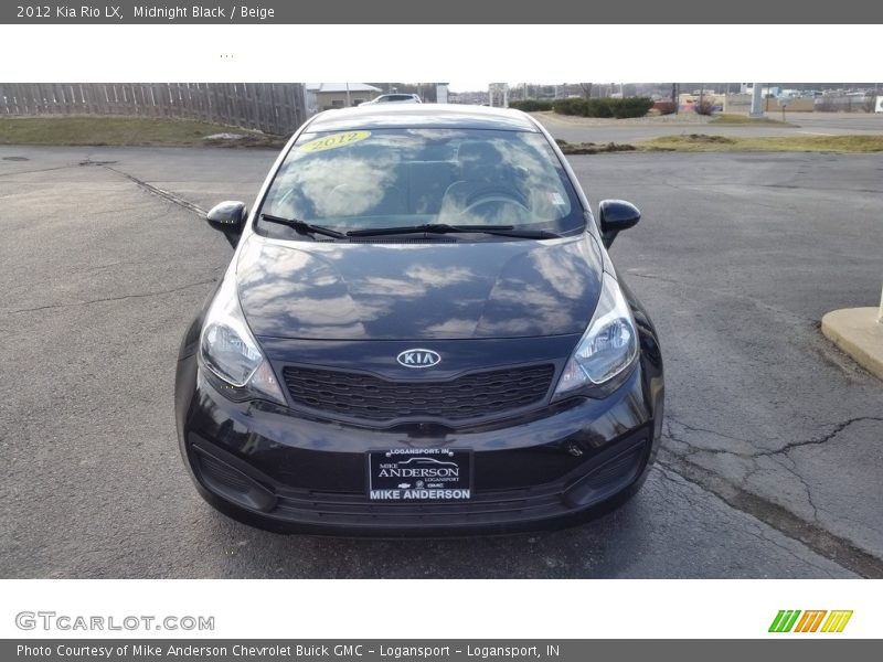 Midnight Black / Beige 2012 Kia Rio LX