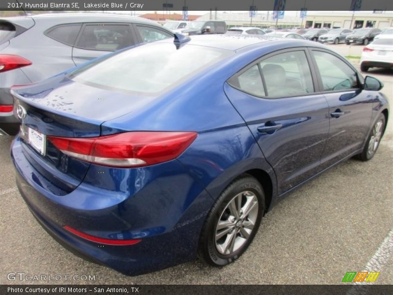 Lakeside Blue / Gray 2017 Hyundai Elantra SE