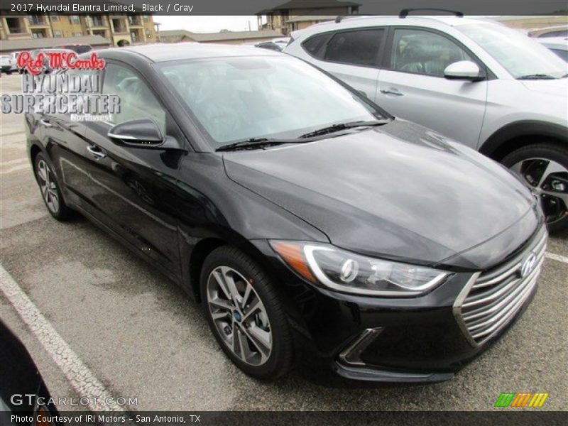 Black / Gray 2017 Hyundai Elantra Limited