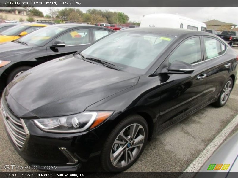 Black / Gray 2017 Hyundai Elantra Limited