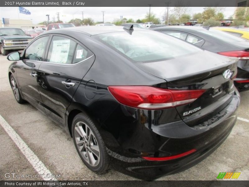 Black / Gray 2017 Hyundai Elantra Limited