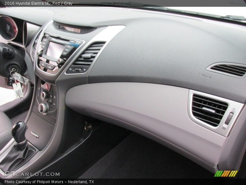 Red / Gray 2016 Hyundai Elantra SE