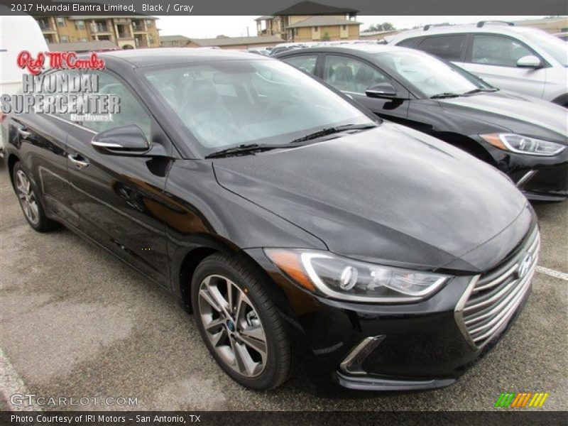 Black / Gray 2017 Hyundai Elantra Limited