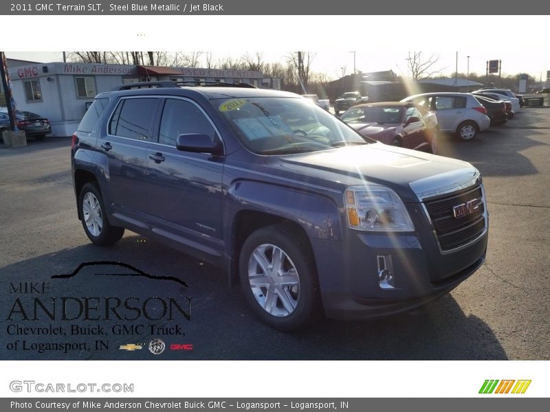 Steel Blue Metallic / Jet Black 2011 GMC Terrain SLT