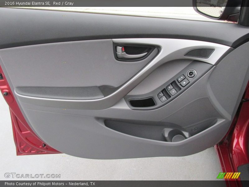 Red / Gray 2016 Hyundai Elantra SE
