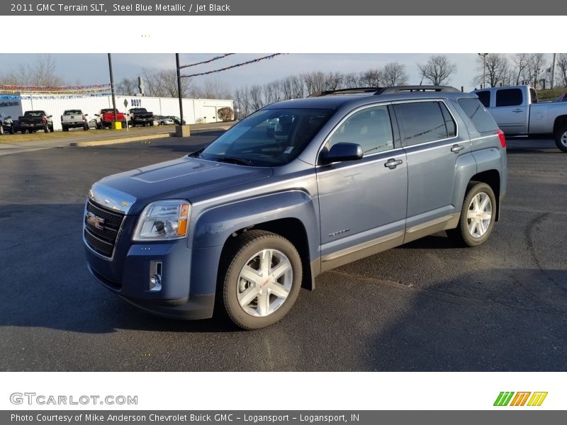 Steel Blue Metallic / Jet Black 2011 GMC Terrain SLT