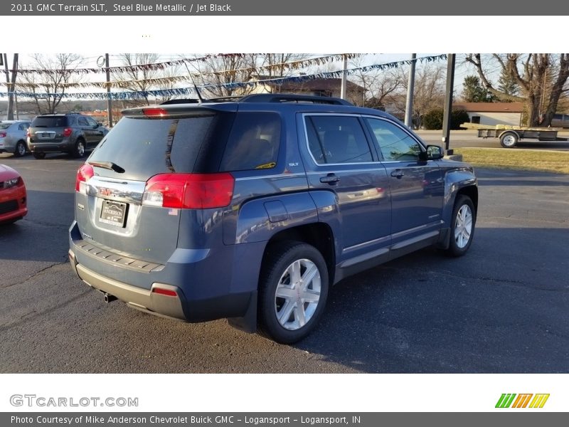 Steel Blue Metallic / Jet Black 2011 GMC Terrain SLT