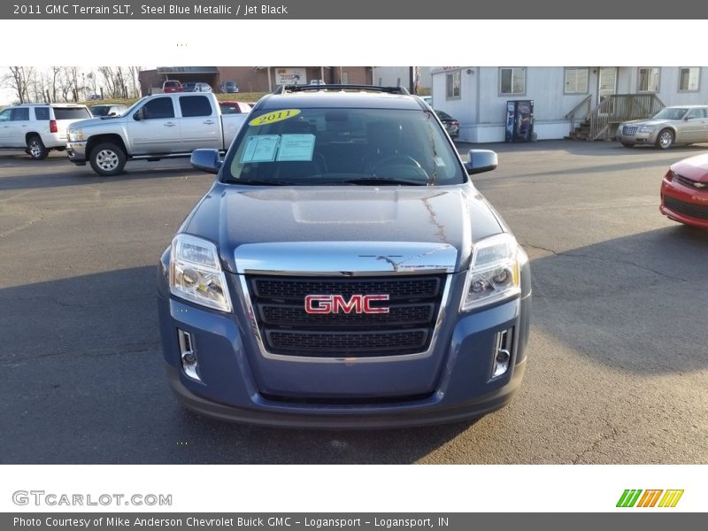 Steel Blue Metallic / Jet Black 2011 GMC Terrain SLT