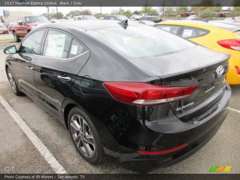 Black / Gray 2017 Hyundai Elantra Limited