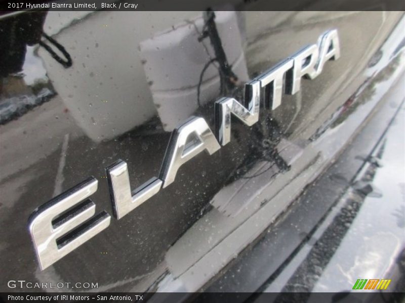 Black / Gray 2017 Hyundai Elantra Limited