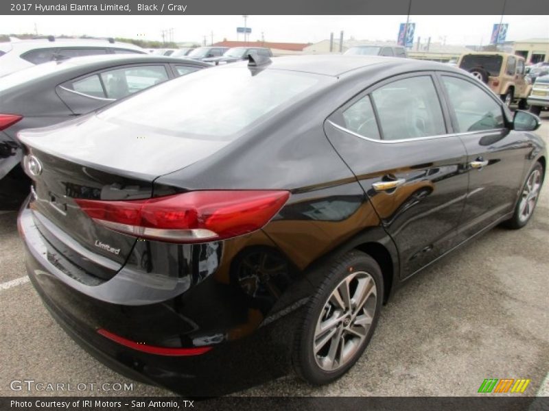 Black / Gray 2017 Hyundai Elantra Limited