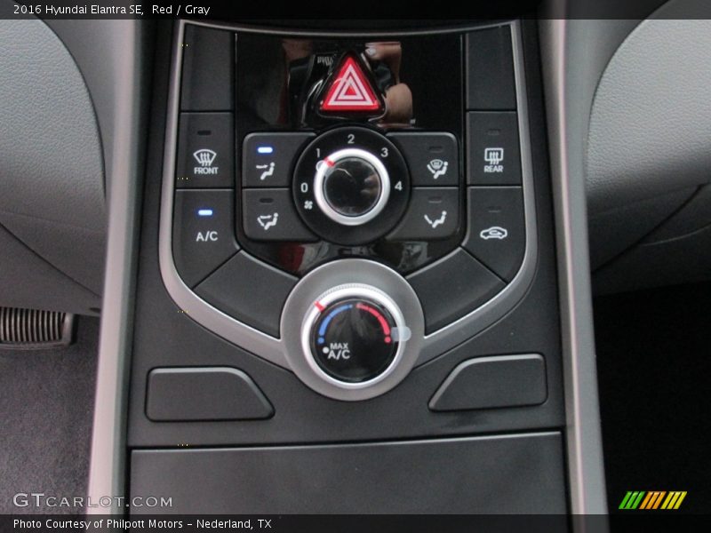 Red / Gray 2016 Hyundai Elantra SE