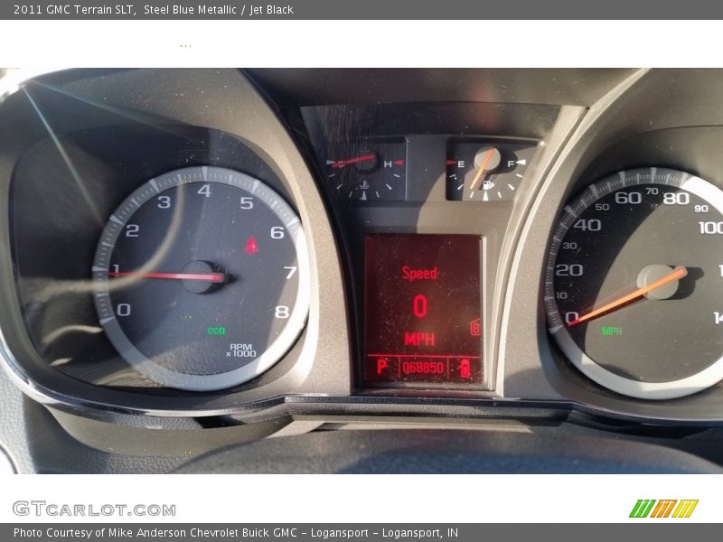 Steel Blue Metallic / Jet Black 2011 GMC Terrain SLT