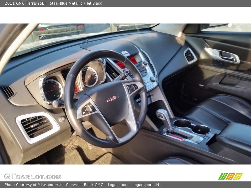Steel Blue Metallic / Jet Black 2011 GMC Terrain SLT