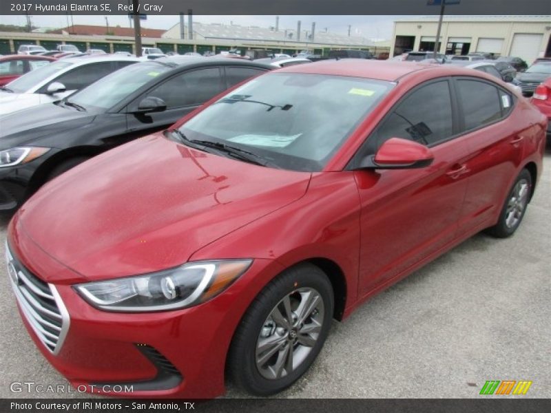Red / Gray 2017 Hyundai Elantra SE