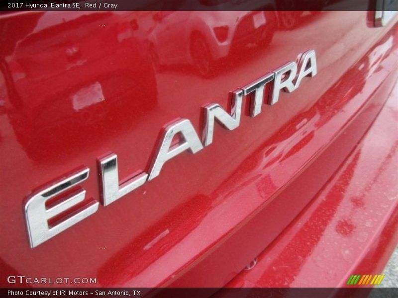 Red / Gray 2017 Hyundai Elantra SE