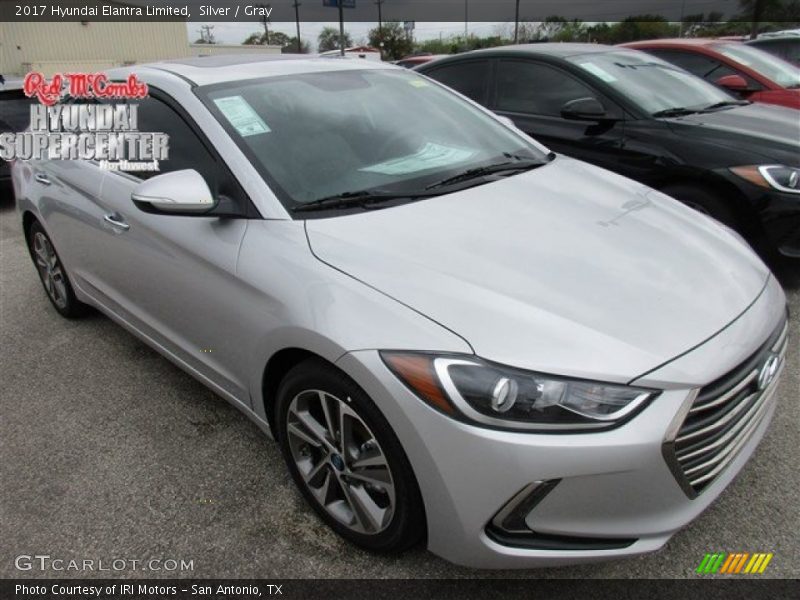 Silver / Gray 2017 Hyundai Elantra Limited