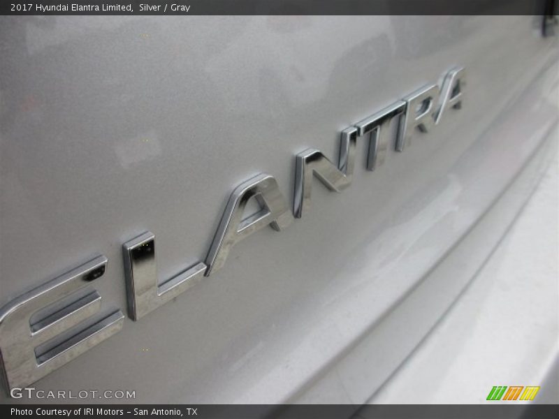 Silver / Gray 2017 Hyundai Elantra Limited