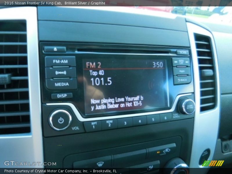 Audio System of 2016 Frontier SV King Cab