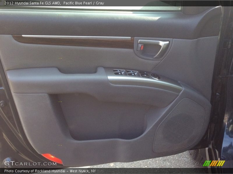 Pacific Blue Pearl / Gray 2012 Hyundai Santa Fe GLS AWD