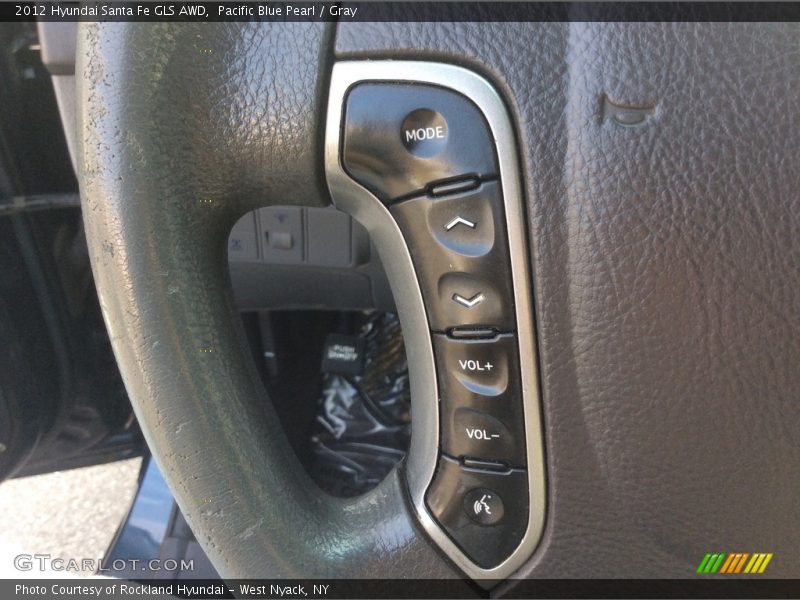 Pacific Blue Pearl / Gray 2012 Hyundai Santa Fe GLS AWD