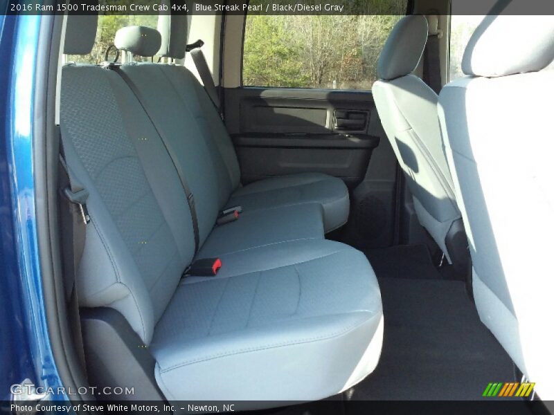 Blue Streak Pearl / Black/Diesel Gray 2016 Ram 1500 Tradesman Crew Cab 4x4