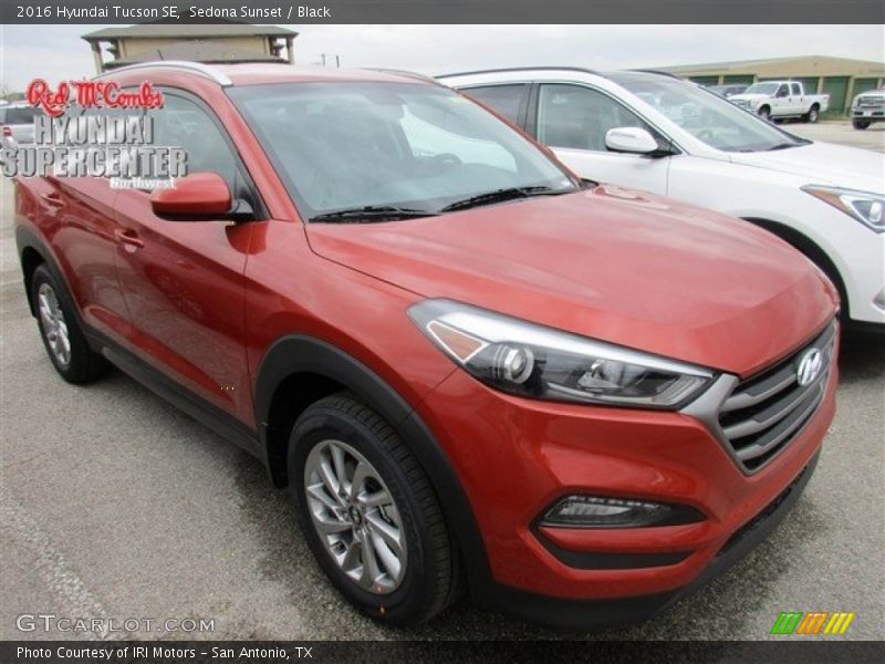 Sedona Sunset / Black 2016 Hyundai Tucson SE