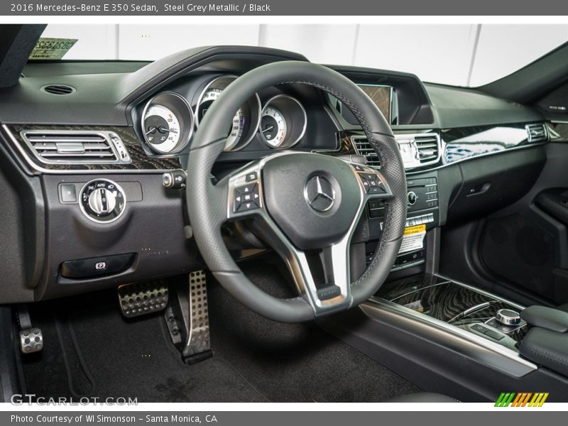 Steel Grey Metallic / Black 2016 Mercedes-Benz E 350 Sedan