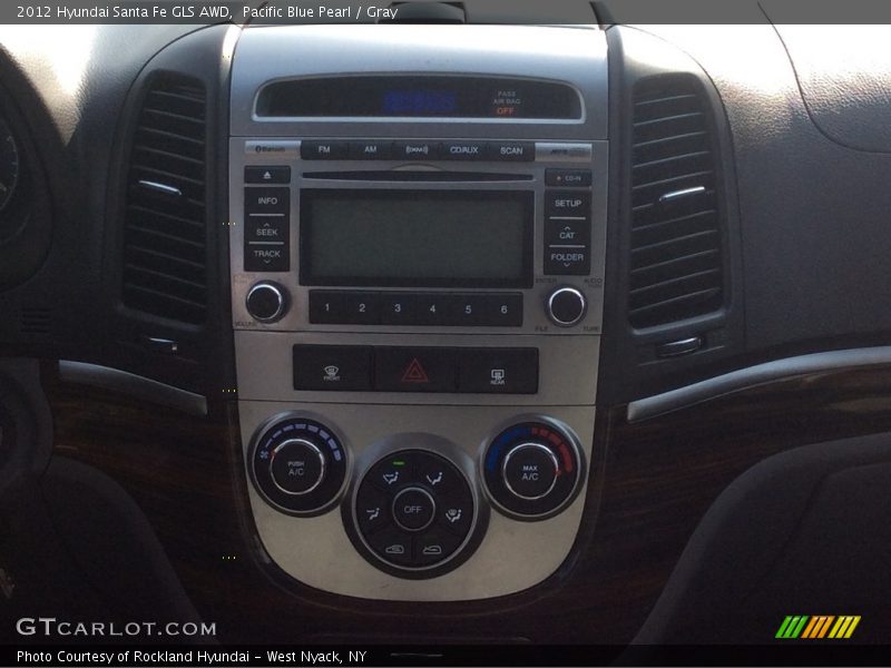 Pacific Blue Pearl / Gray 2012 Hyundai Santa Fe GLS AWD