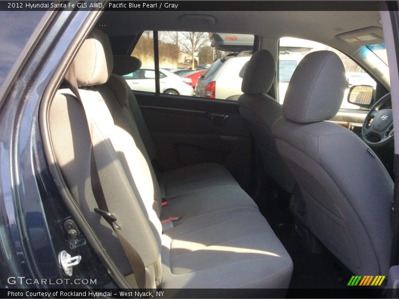 Pacific Blue Pearl / Gray 2012 Hyundai Santa Fe GLS AWD