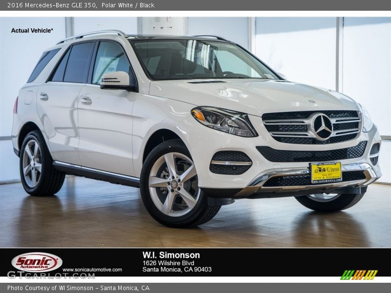 Polar White / Black 2016 Mercedes-Benz GLE 350