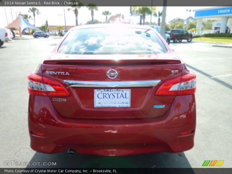 Red Brick / Charcoal 2014 Nissan Sentra S