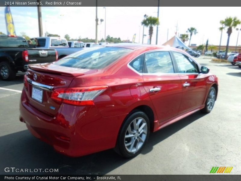 Red Brick / Charcoal 2014 Nissan Sentra S