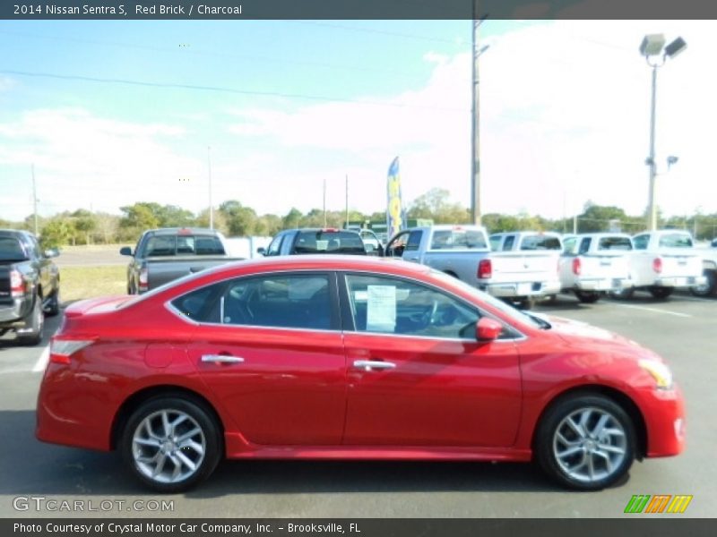 Red Brick / Charcoal 2014 Nissan Sentra S