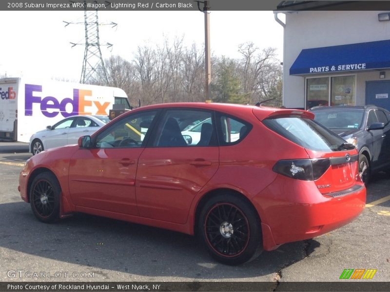Lightning Red / Carbon Black 2008 Subaru Impreza WRX Wagon