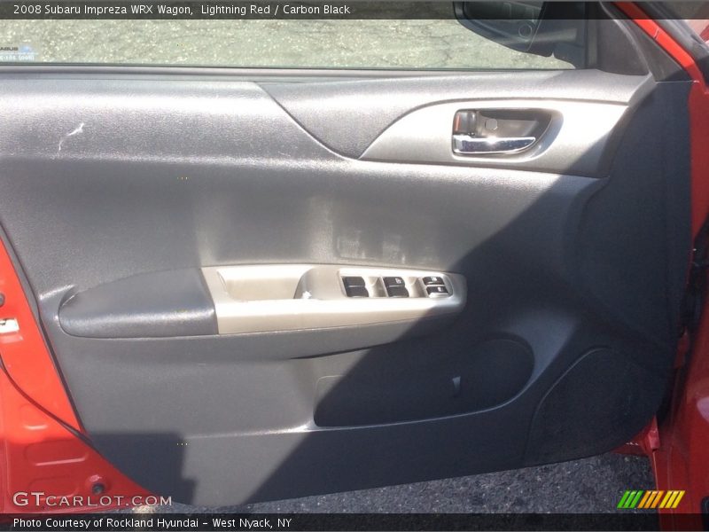 Lightning Red / Carbon Black 2008 Subaru Impreza WRX Wagon
