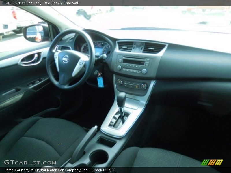 Red Brick / Charcoal 2014 Nissan Sentra S
